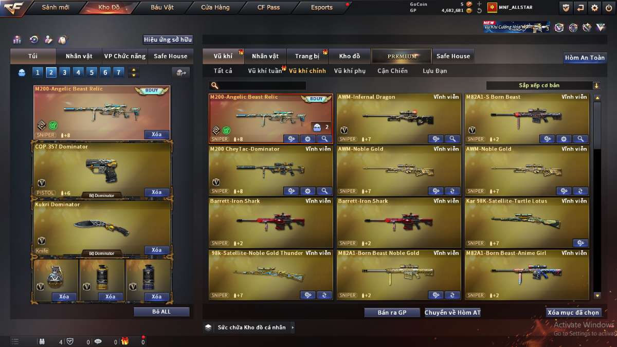 shop acc cf uy tin gia re